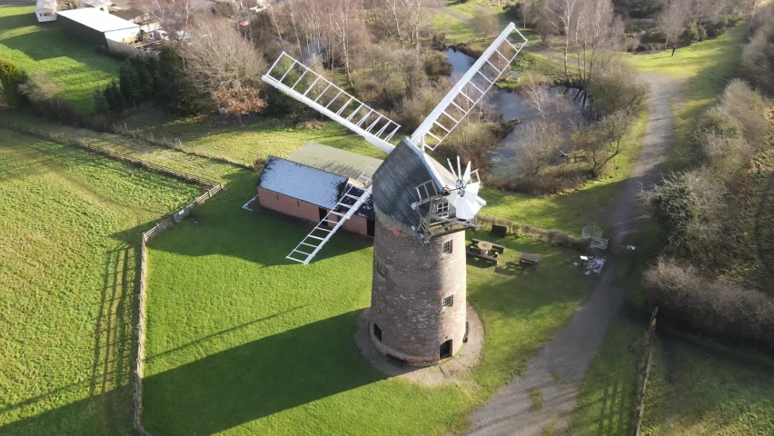 hough mill coleorton, loughborough aerial view