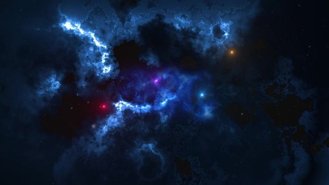 Blue Space Nebula Loop Background 4k Stock Footage Video (100% Royalty ...