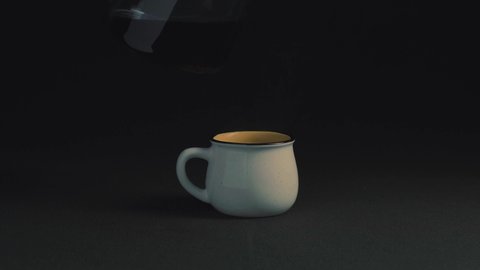 Filling a cup of tea video