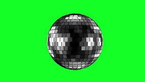 Green screen chroma key mirror ball, concept of night club, disco music ,dance and party. retro vintage 3d model. 4k animation. - Powered by Shutterstock - Get 15% off with code: PIKWIZARD15