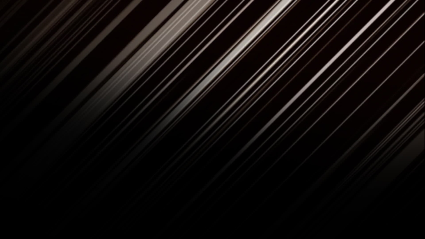 Animation of parallel lines in shades of grey and white streaking diagonally across black background. spead, movement and commnication concept, digitally generated video.