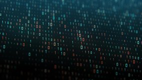 Technical environment programming, binary code in the future. Binary code composition on a black background. Data binary code network. 4K animation - Powered by Shutterstock - Get 15% off with code: PIKWIZARD15