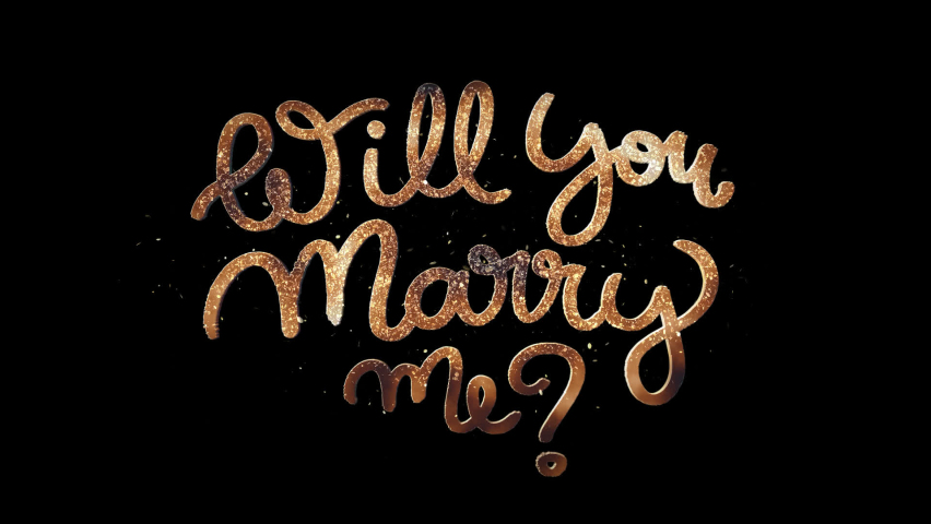 Will You Marry Me + Alpha Channel