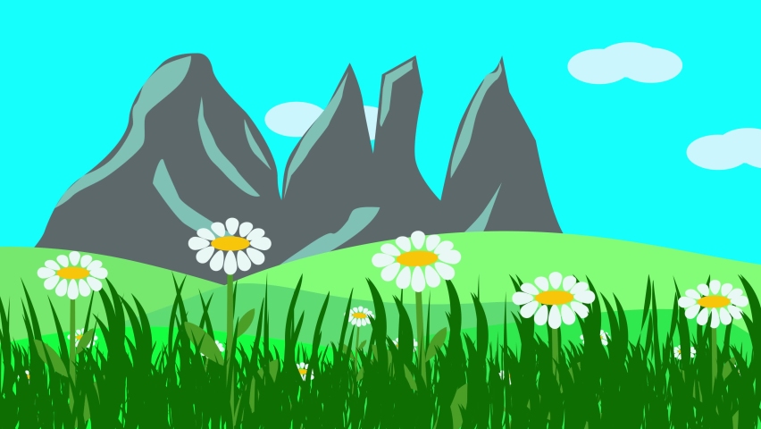 Seasons animation. Весенний пейзаж Векторная Графика. Весенний пейзаж вектор. Векторный пейзаж Весна. Горы Весна вектор.
