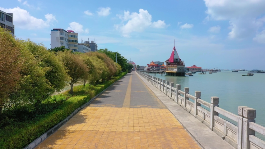 Coastal scenery of Beihai City, Guangxi, China
