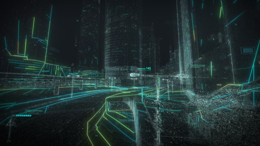 Creating digital model of a city. Artificial Intelligence technology concept. Smart city - Powered by Shutterstock - Get 15% off with code: PIKWIZARD15