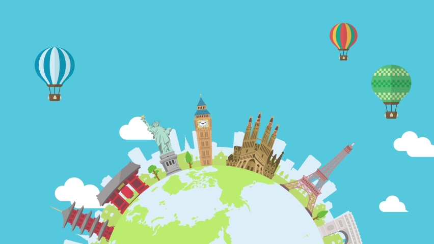 india travel destination background video animation Stock Footage Video ...