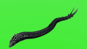 Basilisk snake animation That are moving to travel for prey, yes for CG, VFX, and video editing 3D Rendering.
