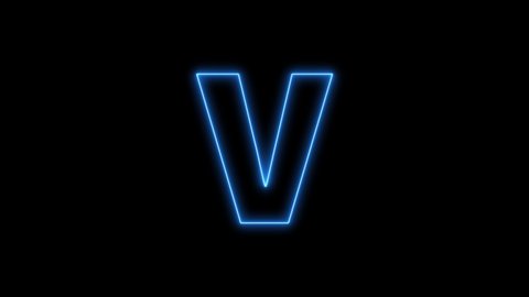 Letter V Outline Neon Stock Footage Video 100 Royalty Free Shutterstock Letter V Outline Neon Stock Footage Video 100 Royalty Free Shutterstock