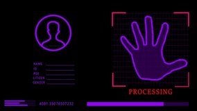 animated video of self-identity scan with 2D scanner and dark background - Powered by Shutterstock - Get 15% off with code: PIKWIZARD15