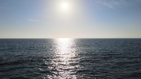Sun light reflection on sea