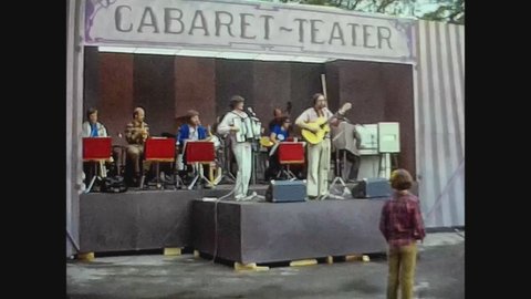 STOCKHOLM, SWEDEN JULY 1979: Cabaret theatre in 70's