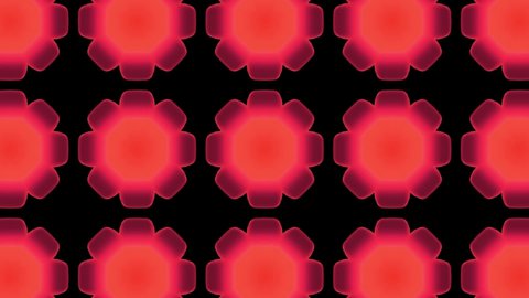 Digital Rendering Red Kaleidoscope Creative Pattern