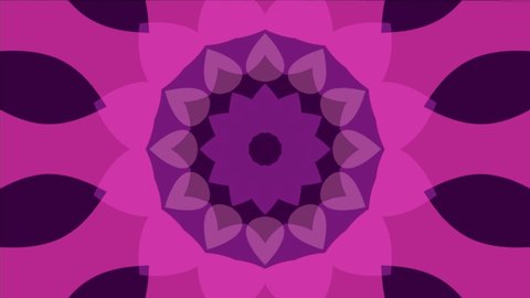 Beautiful kaleidoscope ideal for valentines copy space idea, decoration background concept, loop animation romantic opening effect.