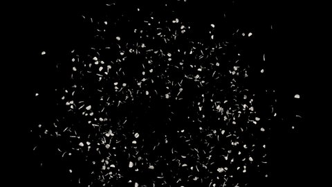 Silver Shiny Confetti Particles with QuickTime Alpha Channel Prores 4444. NOT: Color, Resolution and Quality in the preview video may not be good because of very low size and Resolution.