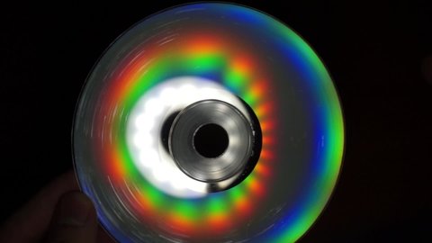 Dispersion of light on a CD disk