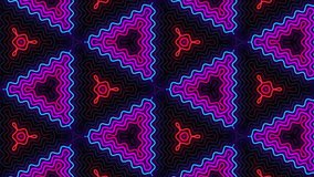 Colorful Neon Lines Abstraction Looped Video