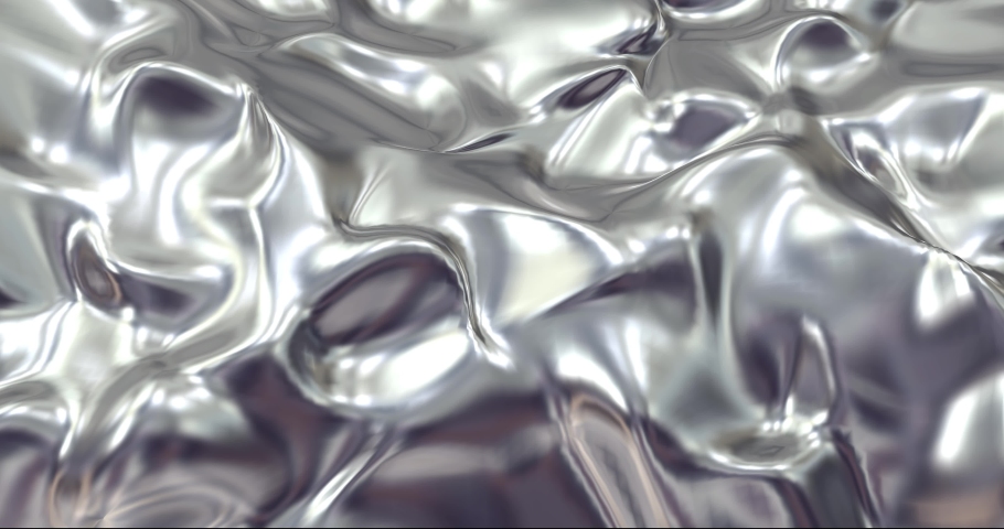 Liquid abstract Silver and mercury. Fluid silver background with ripples and waves . Silver luxury liquid in motion. Liquid luxury background Royalty-Free Stock Footage #1066963210
