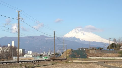 Mt. Fuji and local railroad