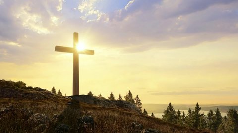 Cross Standing in Nature Stock Footage Video (100% Royalty-free) 8021248 | Shutterstock