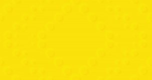 4k light sunny yellow gradient seamless looped animated background with move circles. Bright hot colors. Creative fun intro. 3d abstract minimal animation for presentation, party text, halloween sale
