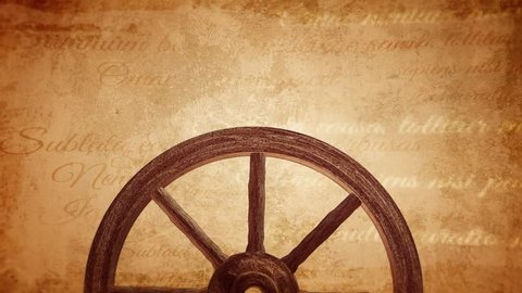 Cartwheel On A Vintage Background の動画素材 ロイヤリティフリー Shutterstock