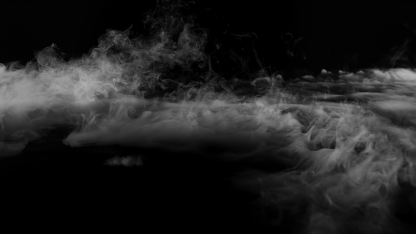 Fog and smoke effect on black background