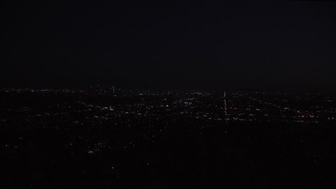 Night view of Los Angeles from the Griffith Observatory 