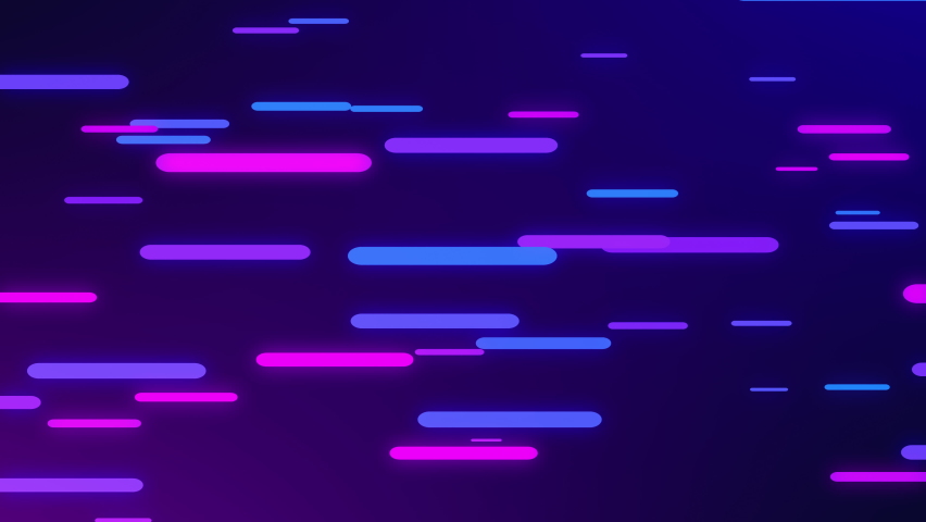 Stream lines. Horizontal glowing lines.