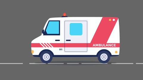 Ambulance On White Background Part First Stock Illustration 103875635 ...