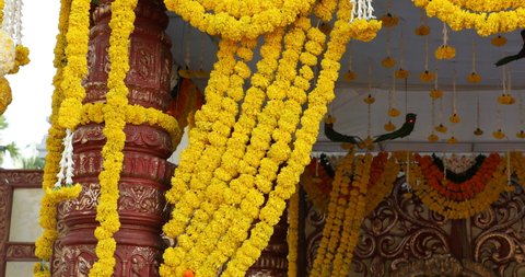 Traditional Hindu wedding ceremony scene