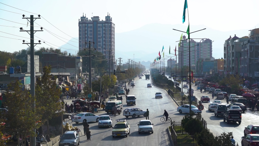 This footage is from Kabul city, the mountain of Afghanistan. Royalty-Free Stock Footage #1067072362