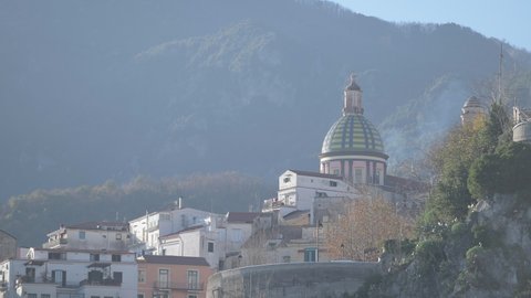 view of the cathedral of vietri sul mare
