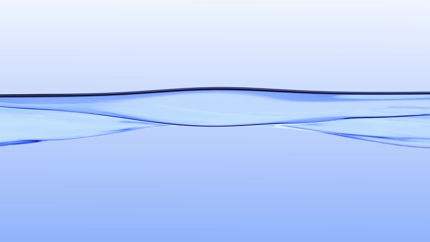Water blue surface with smooth waves on a blue background | Shutterstock HD Video #1067109370