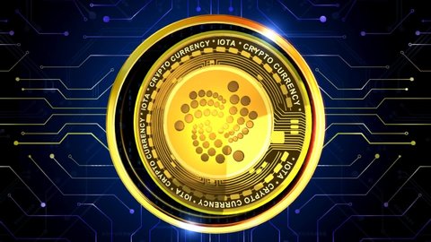 IOTA  Cryptocurrency 3D rendering background is perfect for any type of news or information presentation. The background features a stylish and clean layout 