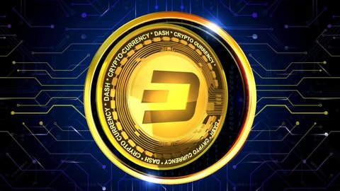 DASH Cryptocurrency 3D rendering background is perfect for any type of news or information presentation. The background features a stylish and clean layout 