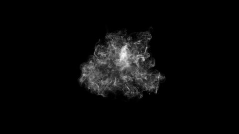 smoke, vapor, fog - realistic smoke cloud best for using in composition, 4k, use screen mode for blending, ice smoke cloud, fire smoke, ascending vapor steam over black background - floating fog