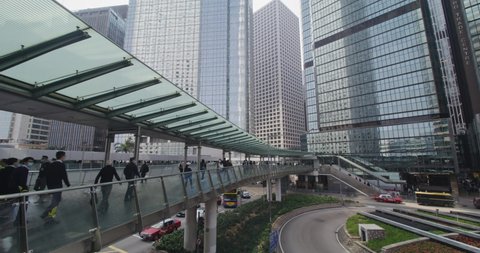 Central, Hong Kong 27 January 2021: City in Hong Kong