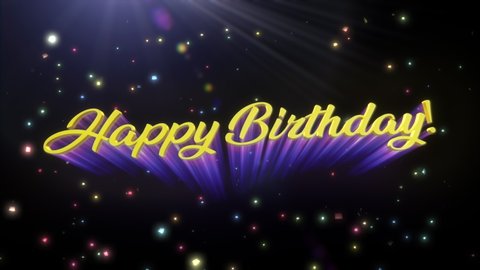 Happy Birthday Animated Title 02