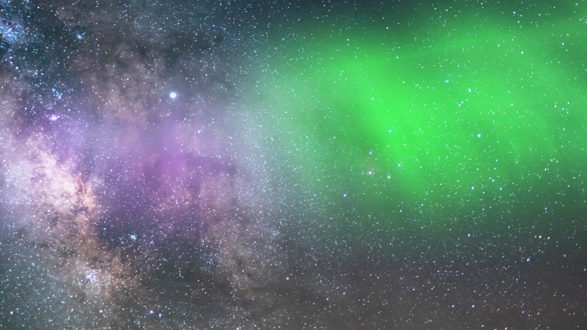 Aurora Milky Way Galaxy Time Lapse South 50mm Aquarids Meteor Shower Sunrise. | Shutterstock HD Video #1067186539