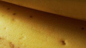 Banana skin extreme close up stock footage