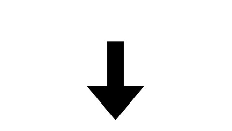 animated arrow pointing down iconsymbol white Stock Footage Video (100%  Royalty-free) 1033401992 | Shutterstock