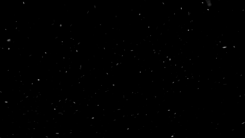 Real Snow, falling snow isolated on black background in 4K to be used for composing, motion graphics, Large and small snow snowflakes, Isolated falling snow, Alpha, Ethereal, Intense, Storm | Shutterstock HD Video #1067225467