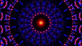 Rays Flickering Kaleidoscope Looped Video