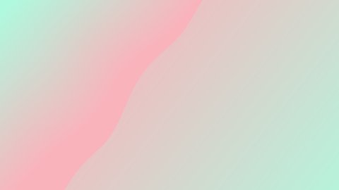 Abstract no mans wave gradient background. Great soft cyan to soft pink shade gradient. Colorful wave gradient background with vivid trendy neon colors. Seamless loop 4K ultra HD video animation.