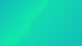 Abstract green beach wave gradient background. Great strong cyan shade gradient. Colorful wave gradient background with vivid trendy neon colors. Seamless loop 4K ultra HD video animation.