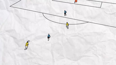 
Volley first touch goal animation. Football hand drawn animation. 2D animation.