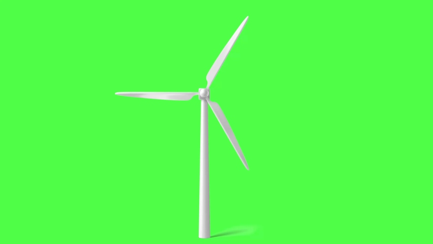 Wind turbines with the green screen background, green screen energy windmill energy Eolic energy, 3d animation of wind power plant rotation. Green screen loop footage
 Royalty-Free Stock Footage #1067302645