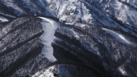 ski resort of powder snow wonderful winter season with white snow in Hakuba, Nagano, Japan.