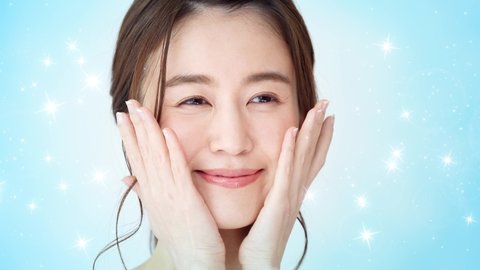Beauty concept of young asian woman. Skin care.